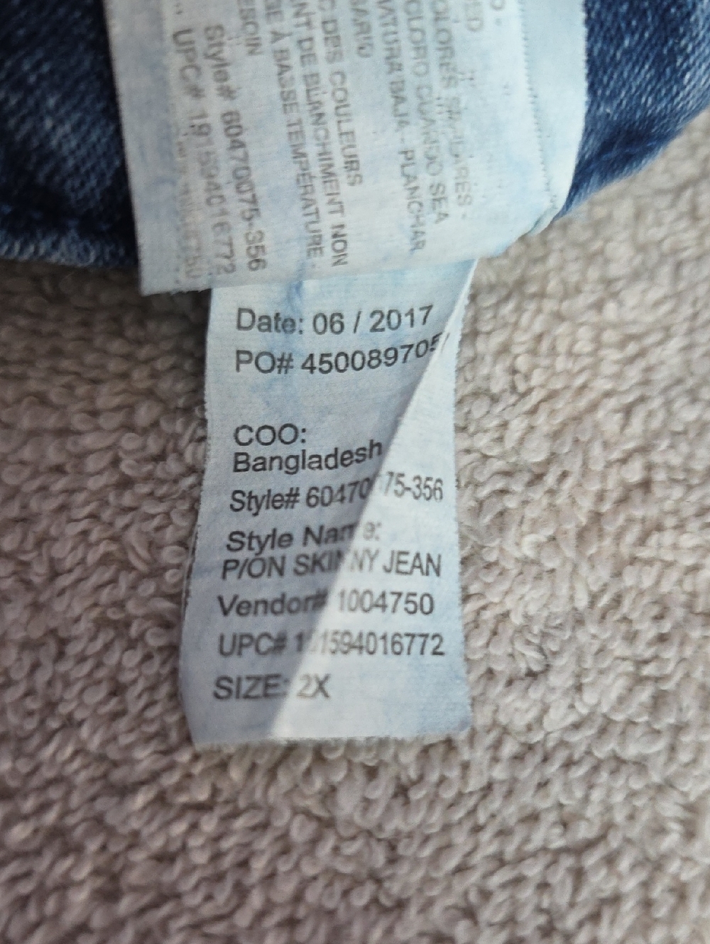 Blue Women’s Pull-On Slim Jeans - Picture 6 of 7